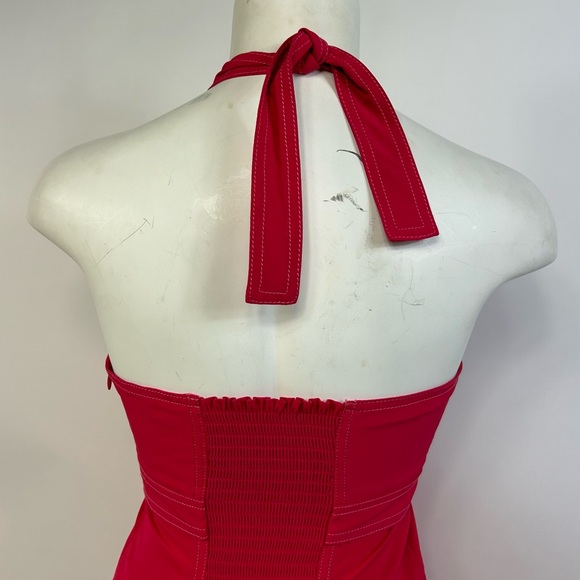 ATHLETA Athletic Pink Padded Chest Go Everywhere Halter Dress Size 0 R - Picture 5 of 13